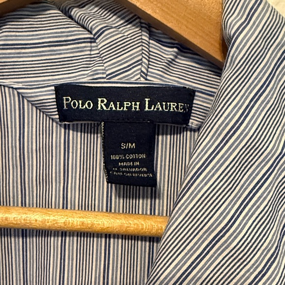 Polo Ralph Lauren Striped Long Robe Blue & white - Picture 4 of 5